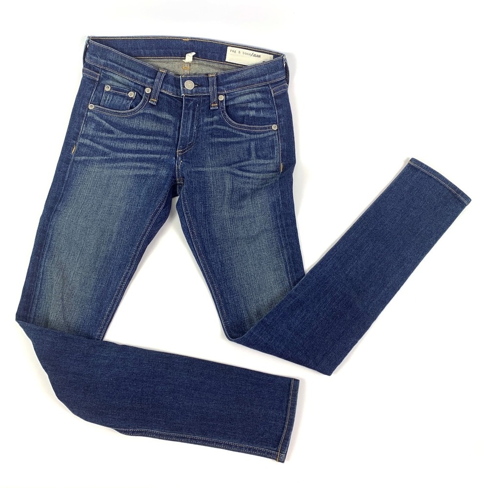 Rag & Bone Kingsland Skinny Jeans Womens 25/1 Dark Wash